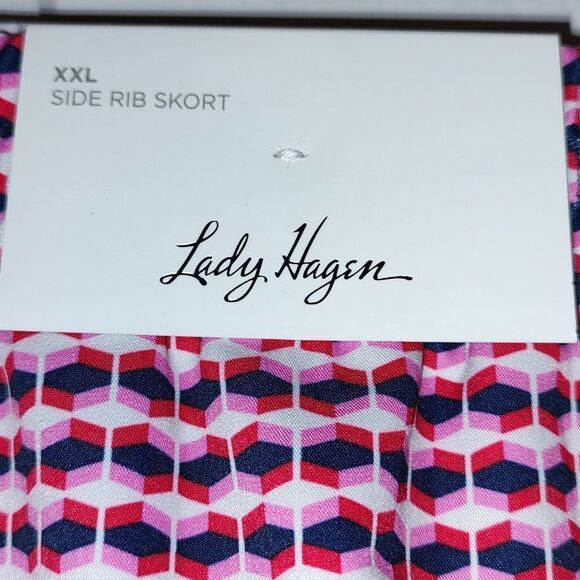 COPY - Lady Hagen Off to the Races 16" Side Rib  Golf Skort Sz XXL NWT - Picture 3 of 11